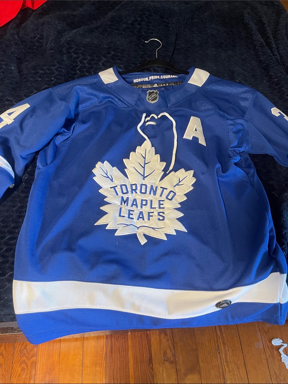 Matthews Toronto Maple Leafs Royal Blue & White Alternate Jersey with 'A' Patch
